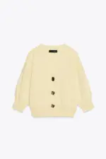 CARDIGAN WITH THREE-QUARTER SLEEVES