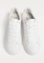 White platform trainers