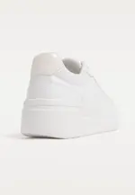 White platform trainers