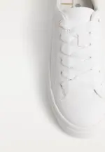 White platform trainers