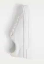 White platform trainers