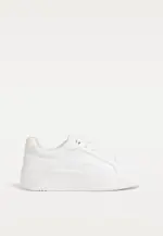 White platform trainers