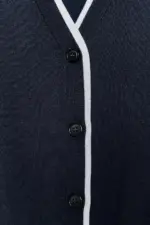 DOUBLE-LAYER TRIM CARDIGAN