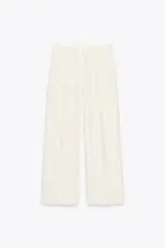 WIDE-LEG TROUSERS WITH DOUBLE WAISTBAND