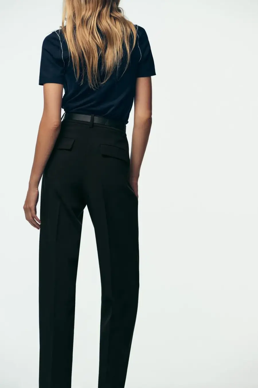 DARTED TROUSERS WITH BELT