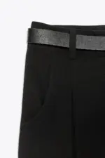 DARTED TROUSERS WITH BELT