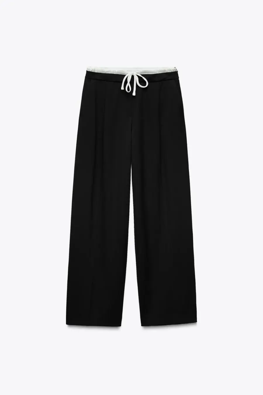 DOUBLE WAIST WIDE LEG PANTS