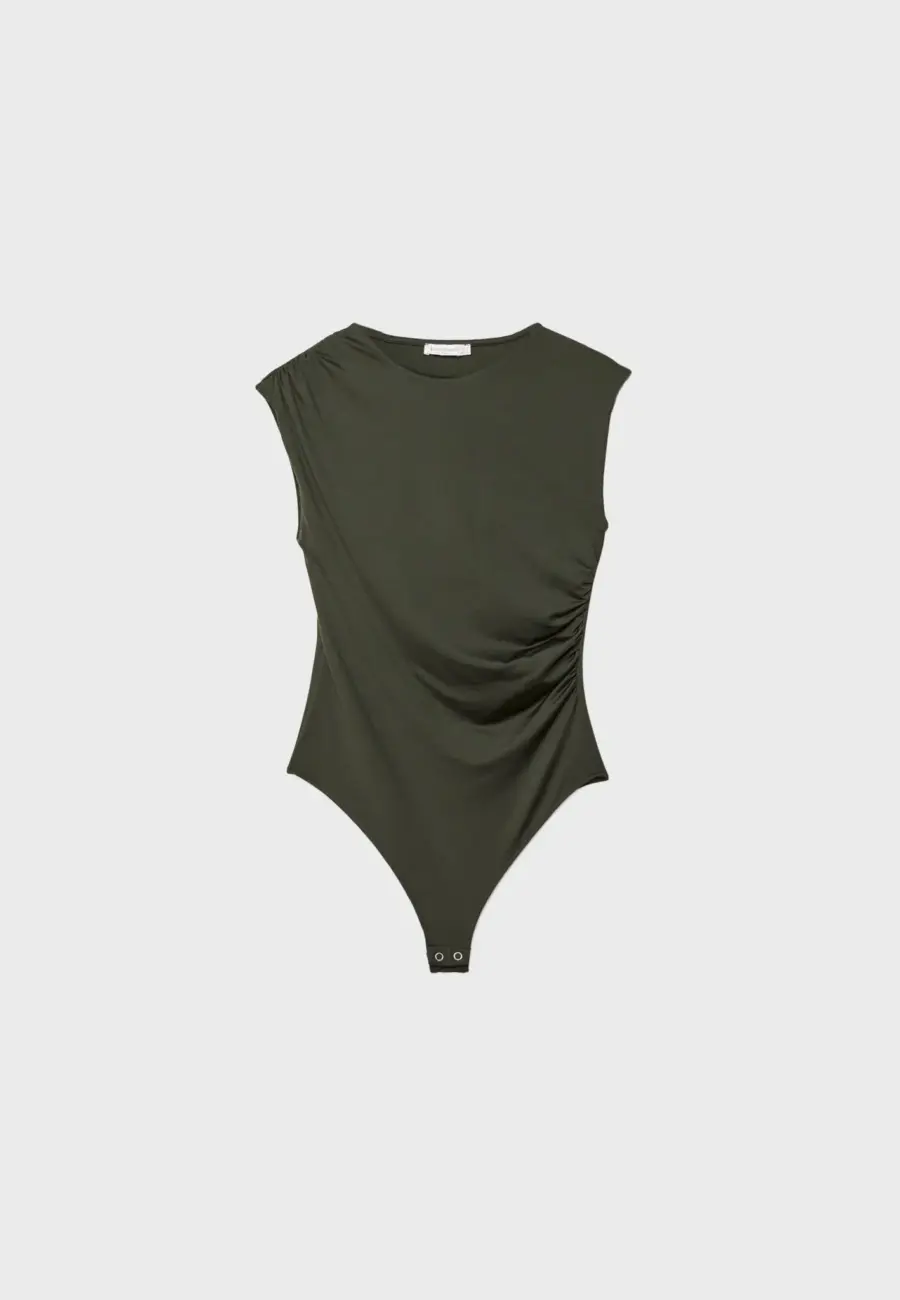 Gathered bodysuit