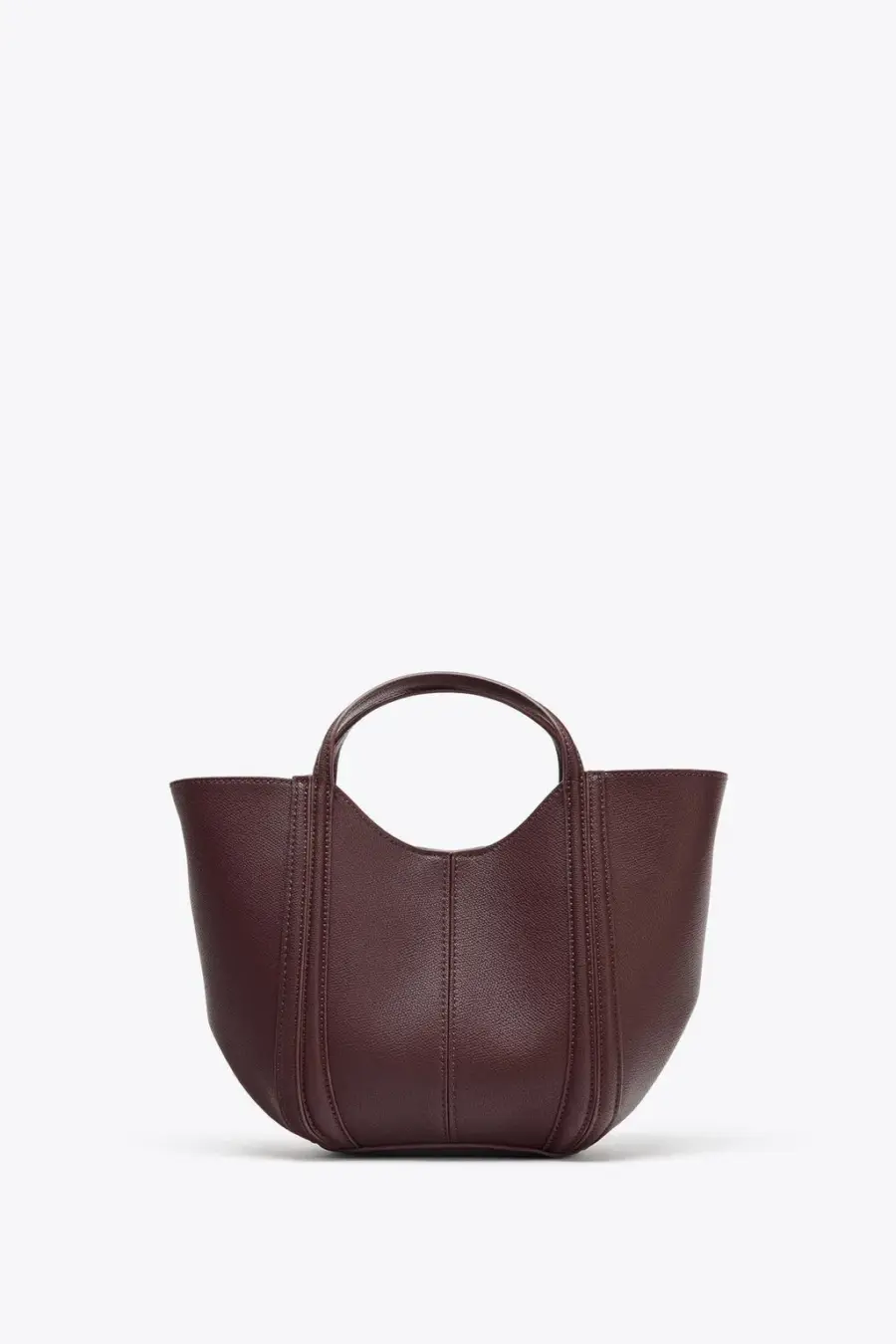 MINI CITY BAG WITH TOPSTITCHING