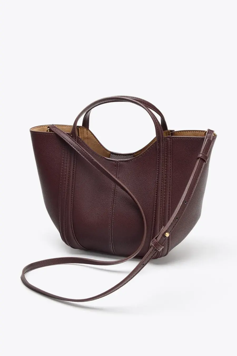 MINI CITY BAG WITH TOPSTITCHING