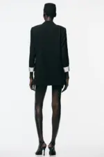PRINTED CUFF BLAZER