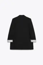 PRINTED CUFF BLAZER