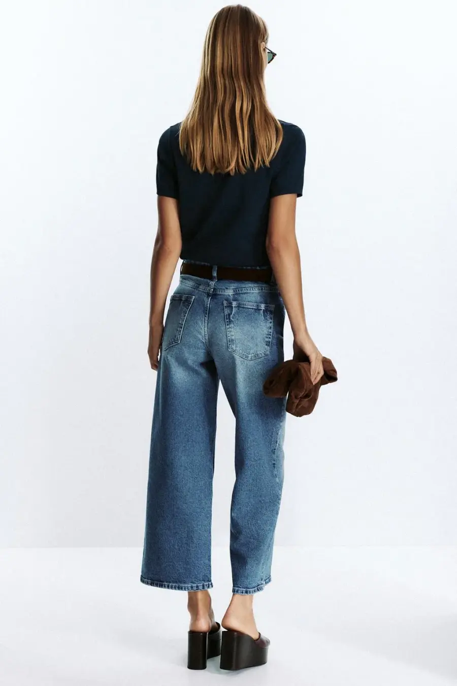 Z.10 HIGH-WAIST BELTED CULOTTES JEANS