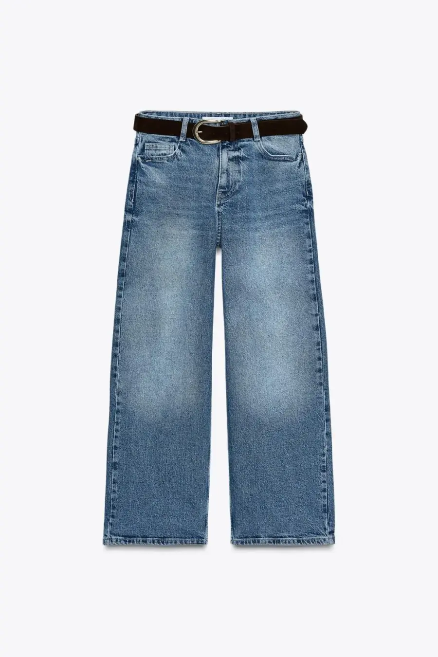 Z.10 HIGH-WAIST BELTED CULOTTES JEANS