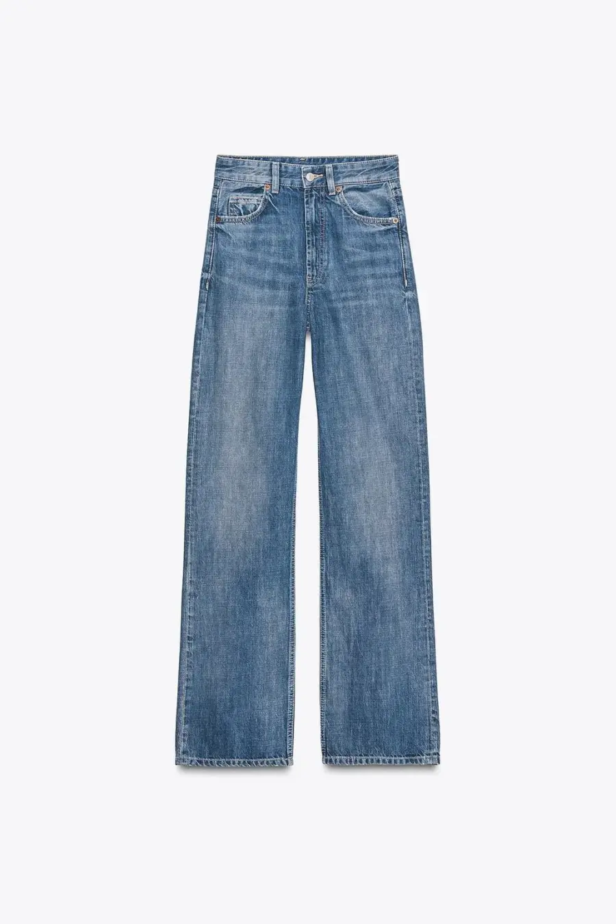 TRF WIDE-LEG HIGH-WAIST FULL-LENGTH JEANS
