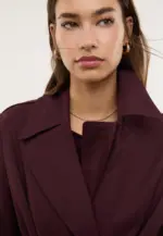 Basic regular fit trench coat with belt