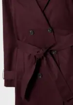 Basic regular fit trench coat with belt