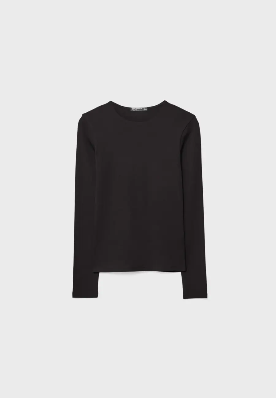 Long sleeve basic T-shirt