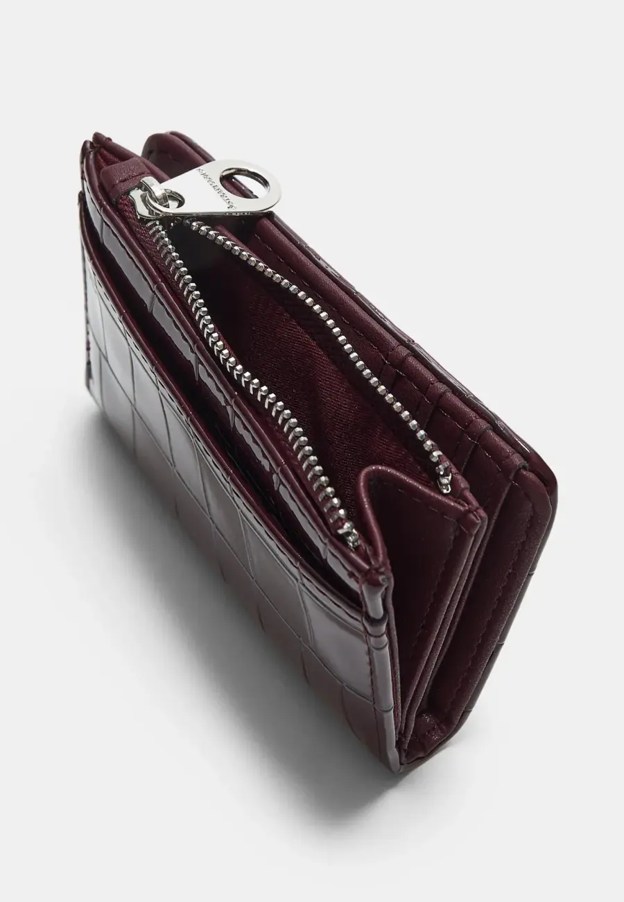 Mock croc purse wallet