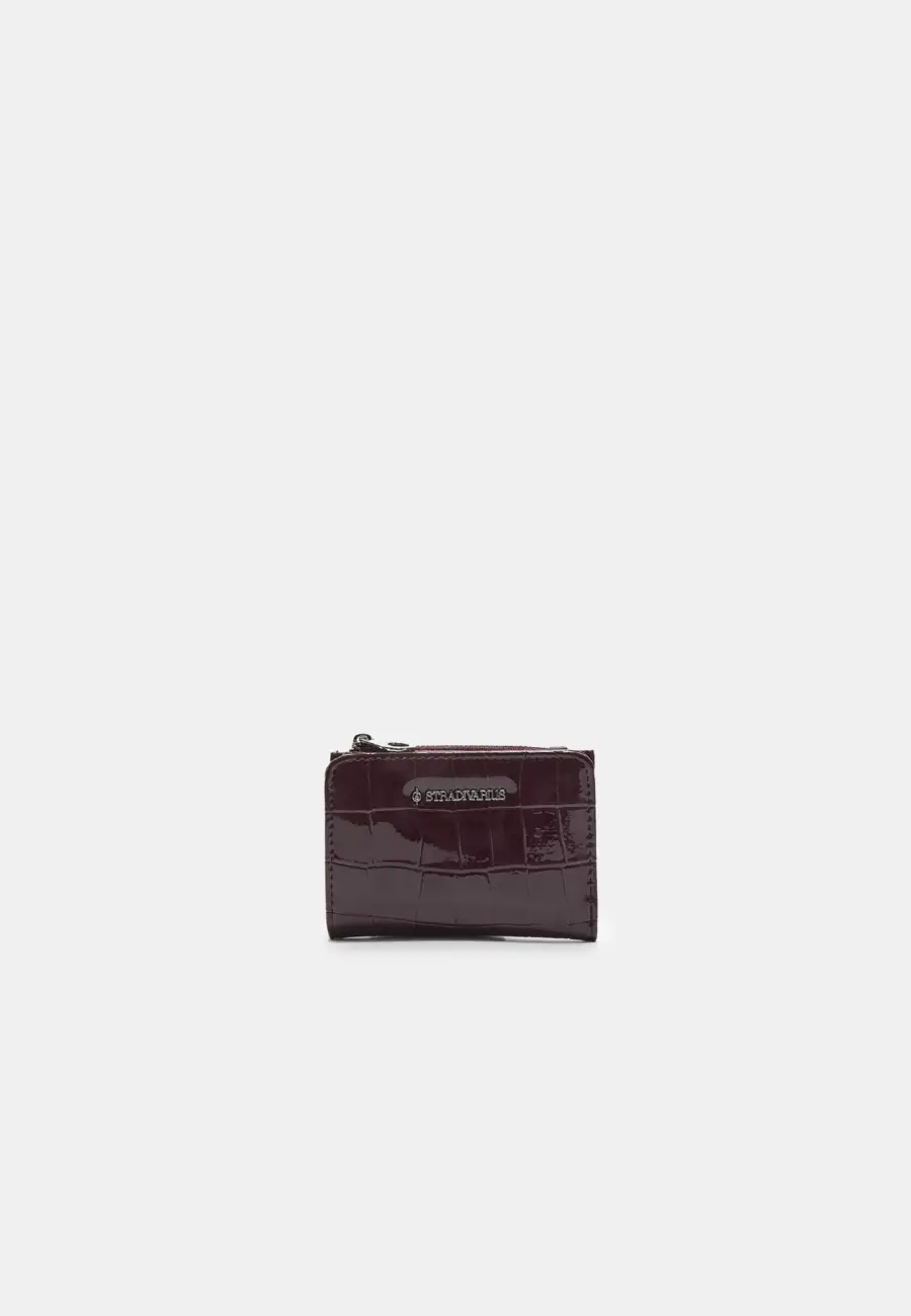 Mock croc purse wallet