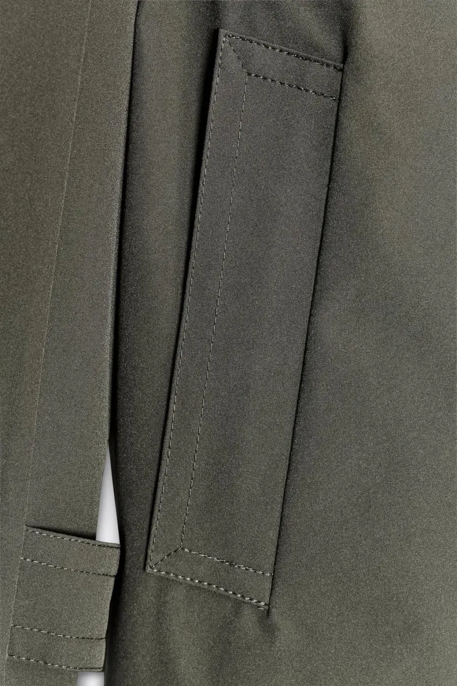 DOUBLE-BREASTED WATER REPELLENT WINDPROOF TRENCH COAT