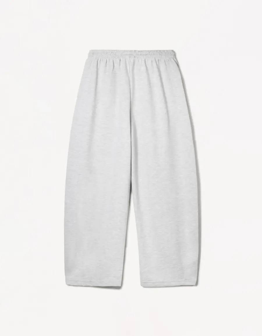 Soft fabric barrel pants