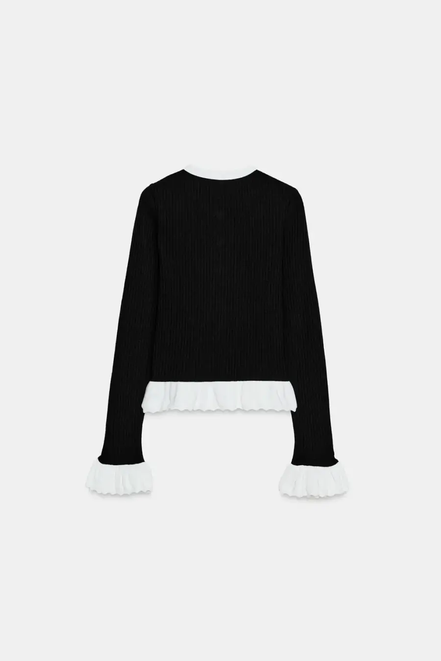 CONTRAST KNIT CARDIGAN