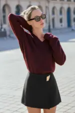 V-NECK KNIT SWEATER