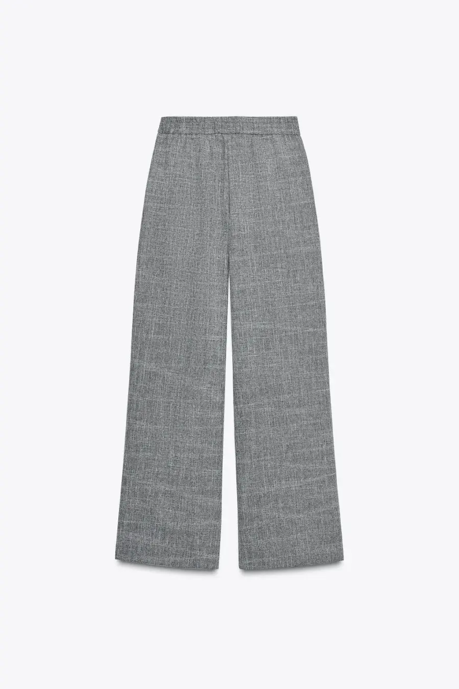 FLECKED WIDE-LEG TROUSERS
