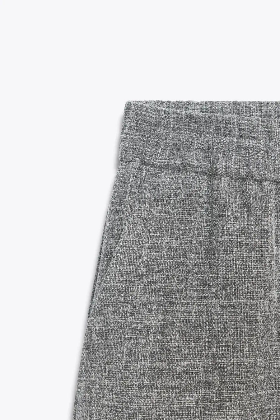 FLECKED WIDE-LEG TROUSERS