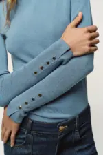 BASIC HIGH NECK KNIT SWEATER