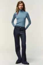BASIC HIGH NECK KNIT SWEATER