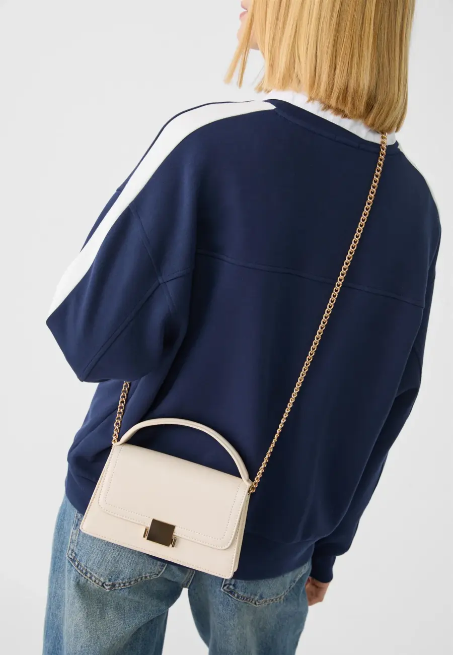 Double-handle crossbody bag
