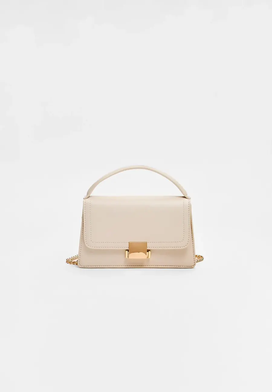 Double-handle crossbody bag