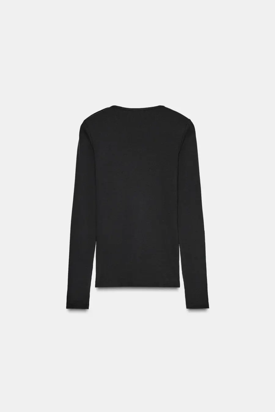 RIBBED T-SHIRT WITH BUTTONS