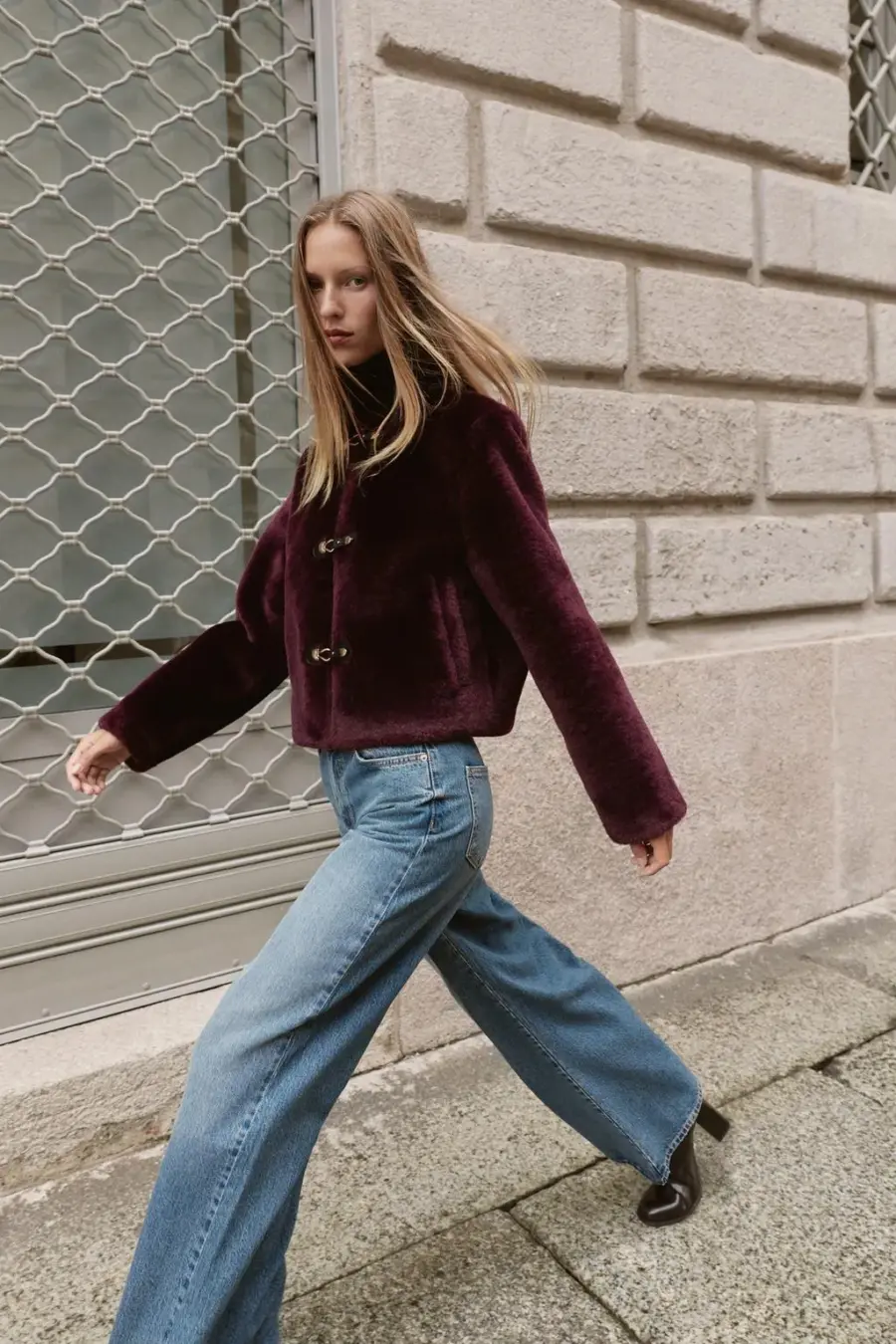 DOUBLE-FACED JACKET WITH TOGGLES