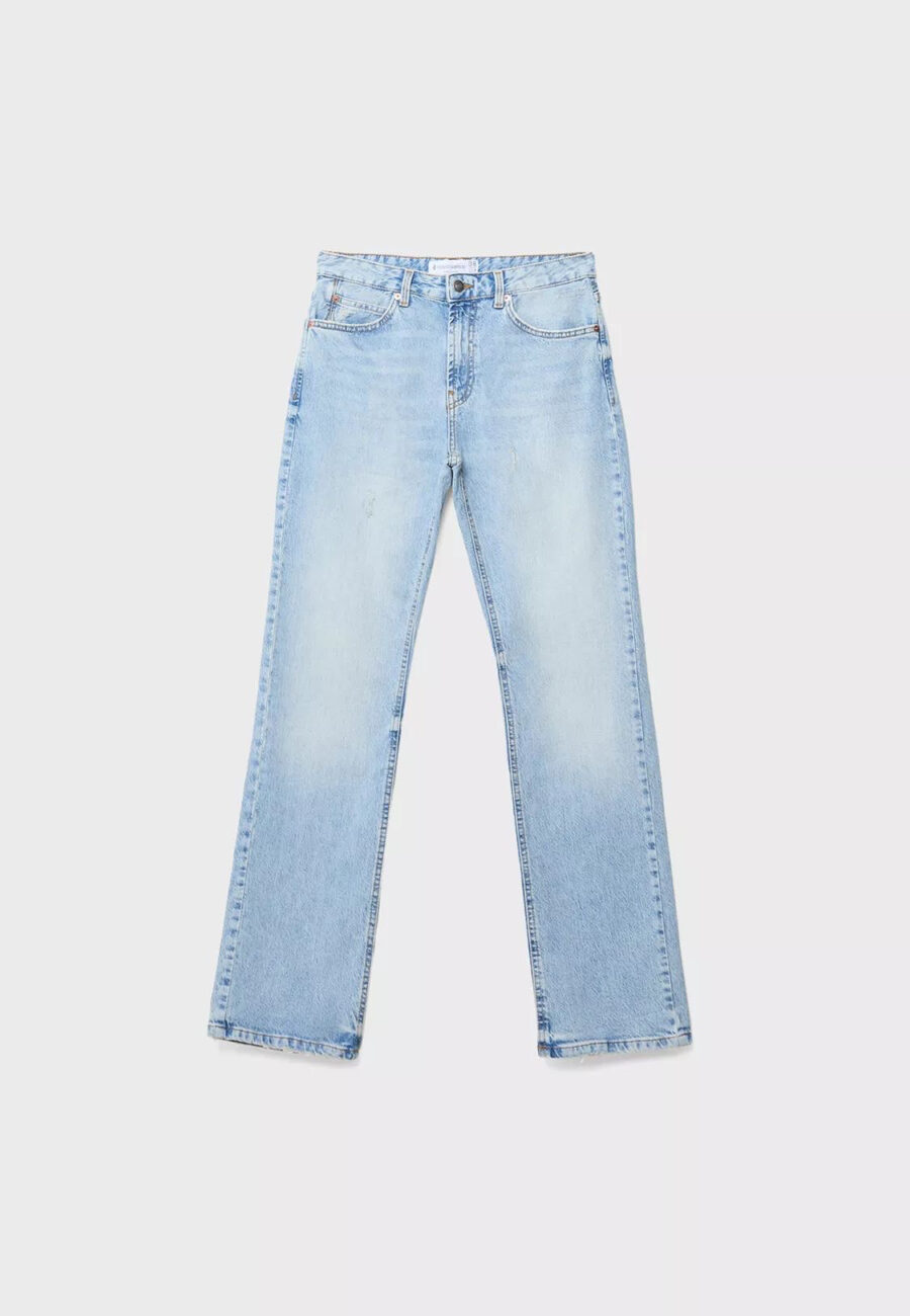 D98 STRAIGHT-LEG VINTAGE EFFECT JEANS