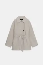 SOFT DOUBLE-POSITION COLLAR COAT