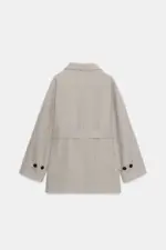 SOFT DOUBLE-POSITION COLLAR COAT