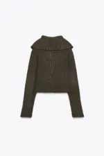 RIB KNIT CARDIGAN WITH BUTTONS