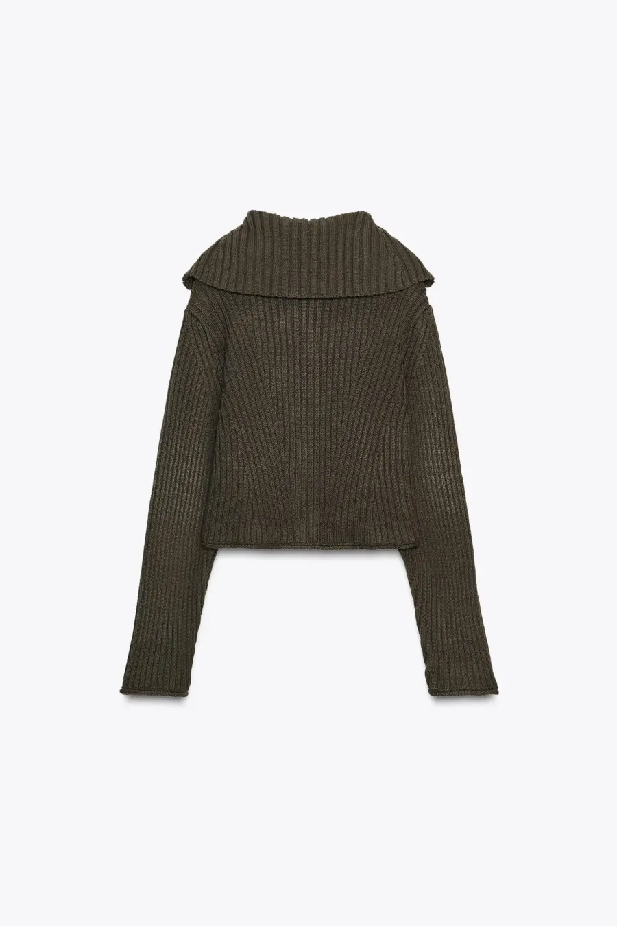 RIB KNIT CARDIGAN WITH BUTTONS