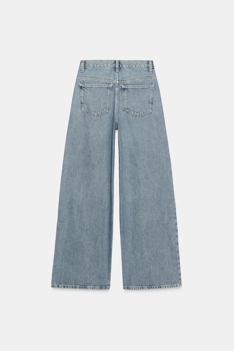 TRF WIDE-LEG HIGH-WAIST JEANS WITH CROSSOVER WAIST
