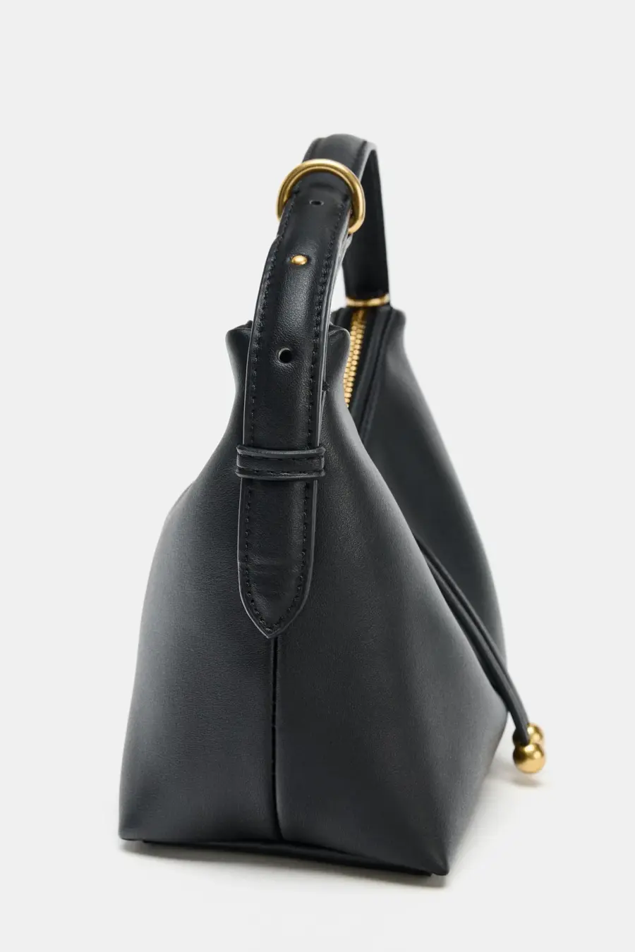 MINI BUCKET BAG WITH BALL DETAIL