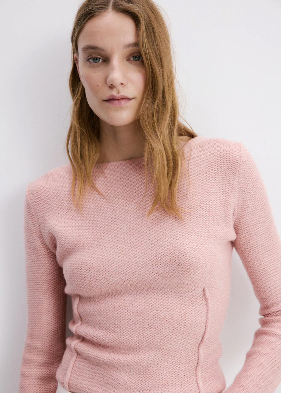 Stitched sweater