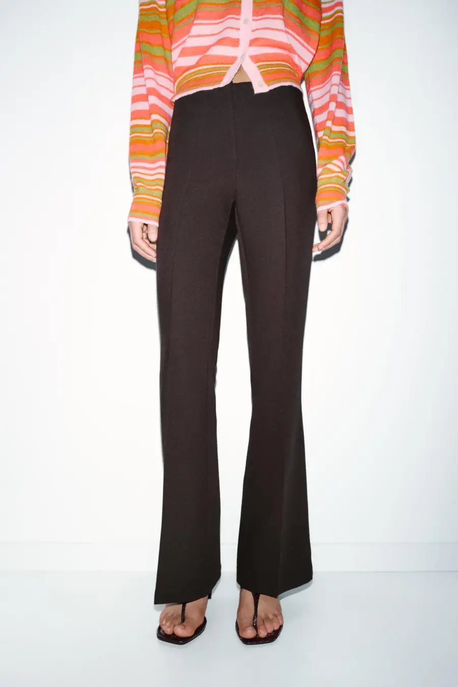 FLARE TROUSERS WITH SIDE SEAMS