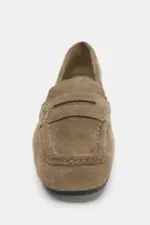 SPLIT SUEDE LOAFERS