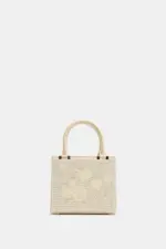 EMBROIDERED RIGID HANDBAG