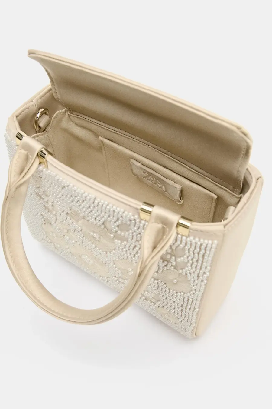 EMBROIDERED RIGID HANDBAG