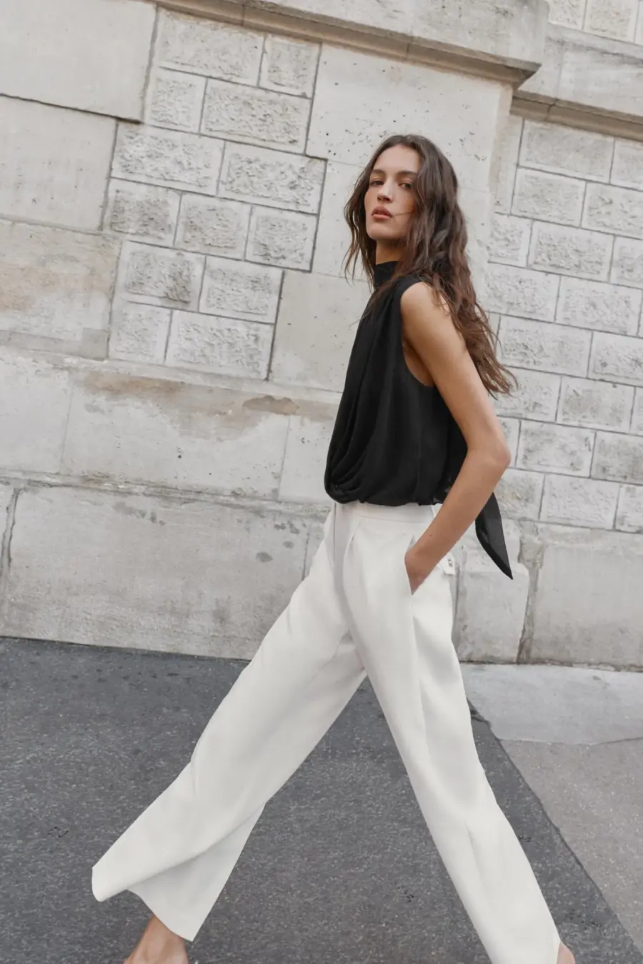 DRAPED BALLOON TOP