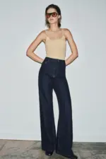 ZW COLLECTION WIDE-LEG HIGH-WAIST JEANS